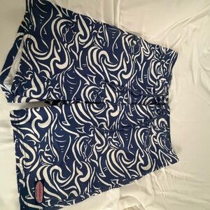 Vineyard Vines Blue and White Swim Board Shorts